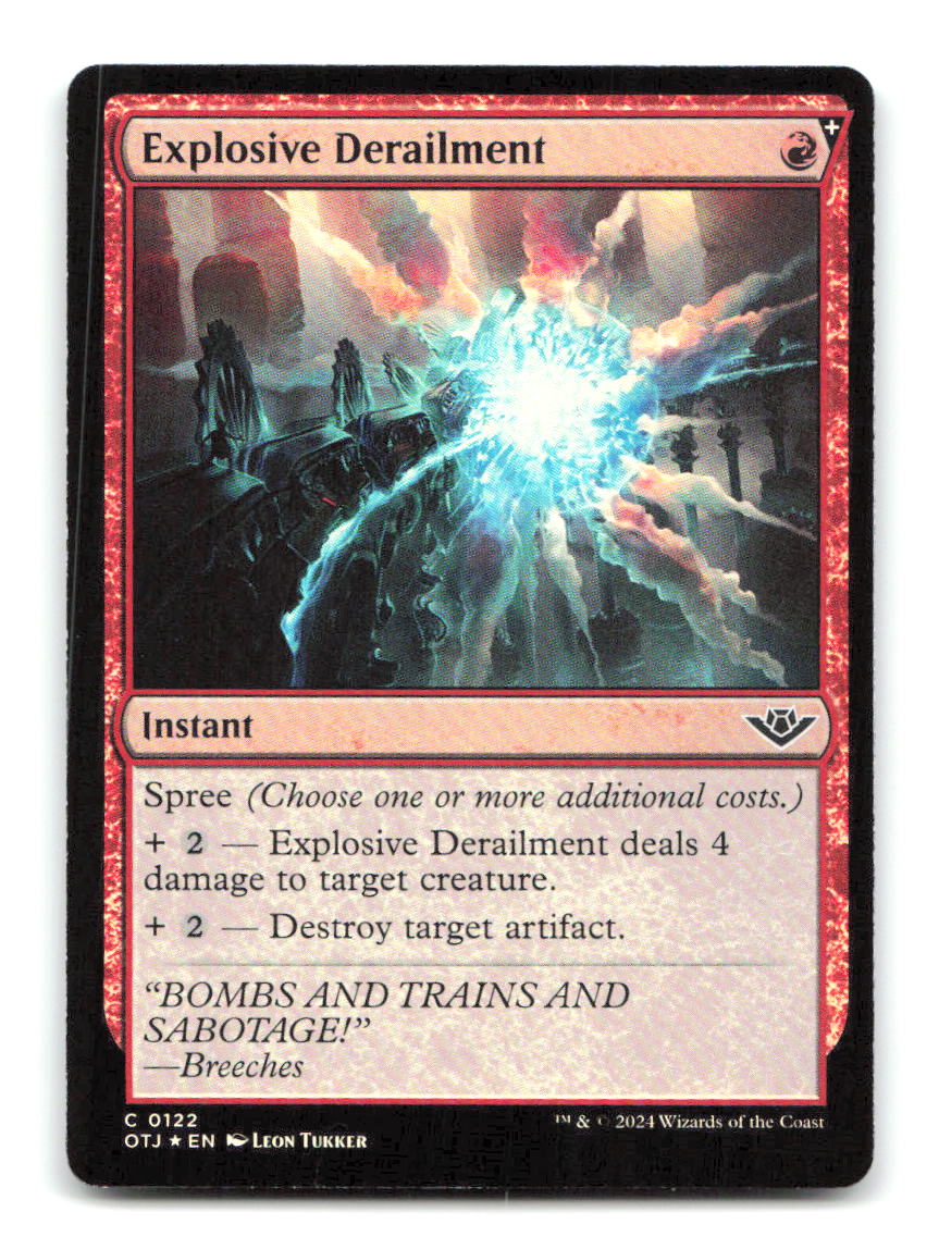Explosive Derailment 122 OTJ Magic: The Gathering Foil NM