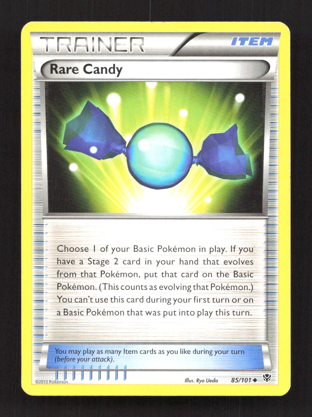 Rare Candy 85/101 Uncommon Plasma Blast Pokemon Moderately Played