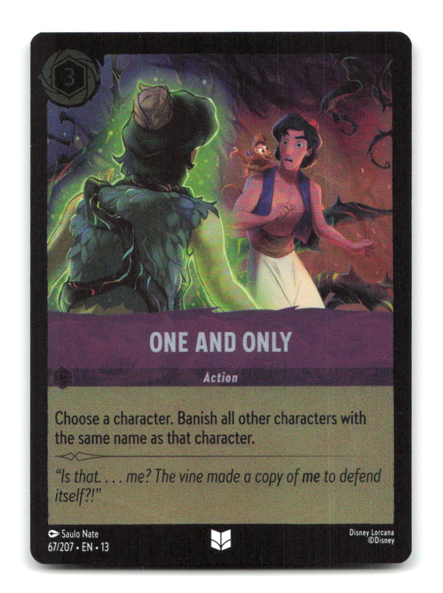 One and Only 67/204 13 Lorcana Cold Foil NM