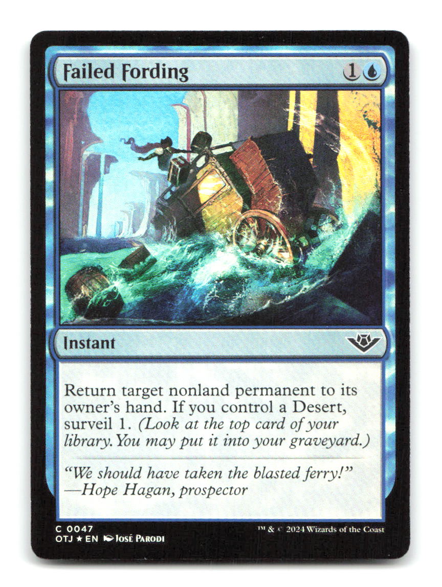 Failed Fording 47 OTJ Magic: The Gathering Foil NM