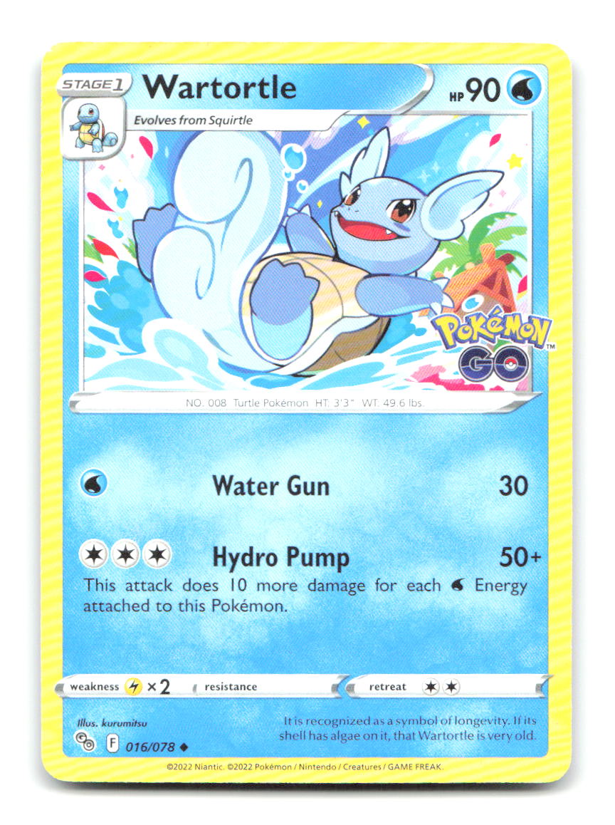 Wartortle 016/078 PGO Pokemon LP