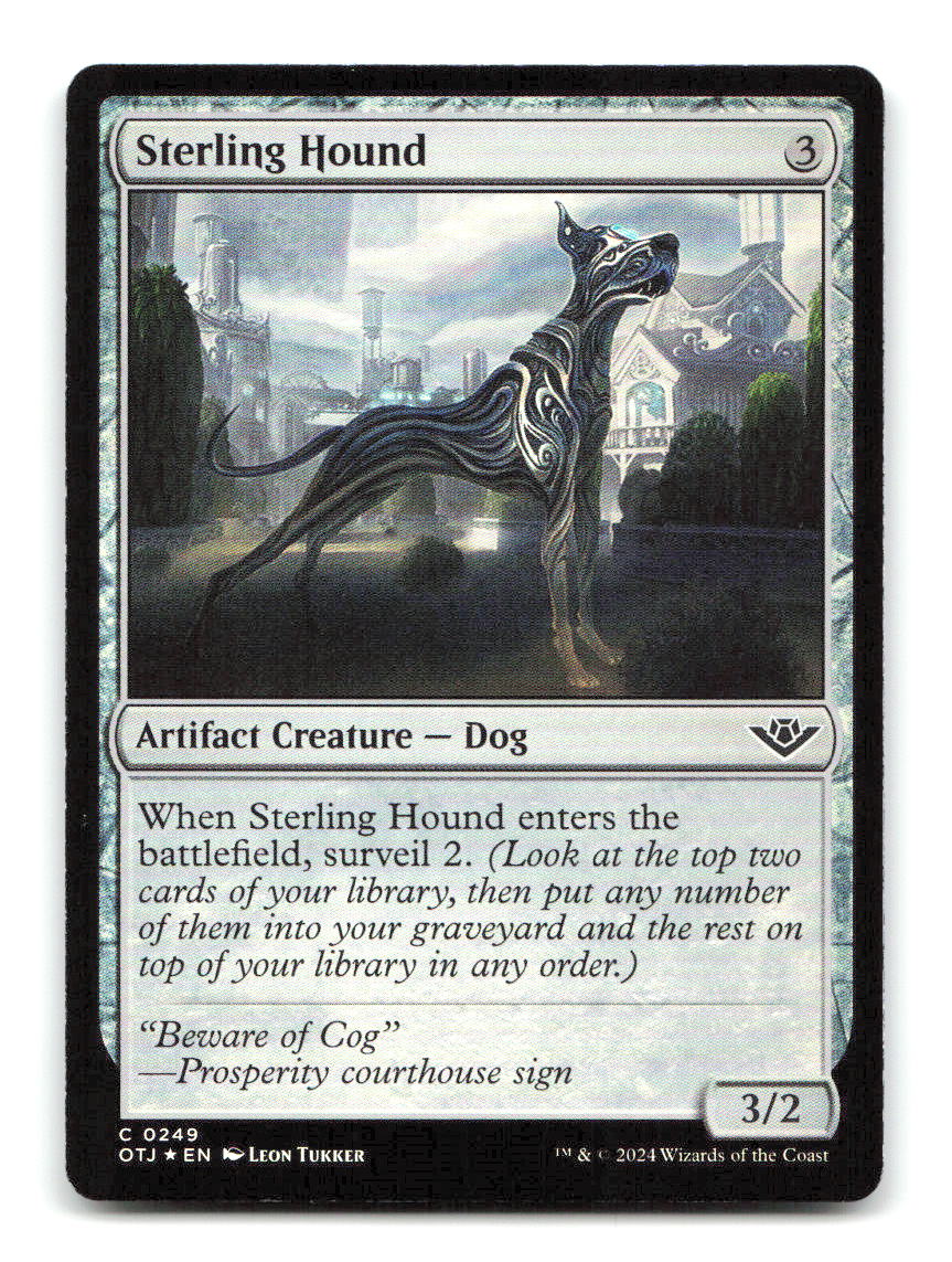 Sterling Hound 249 OTJ Magic: The Gathering Foil NM