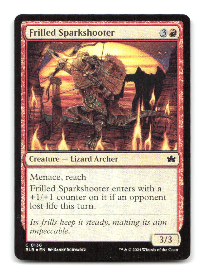Frilled Sparkshooter 136 BLB Magic: The Gathering Foil NM