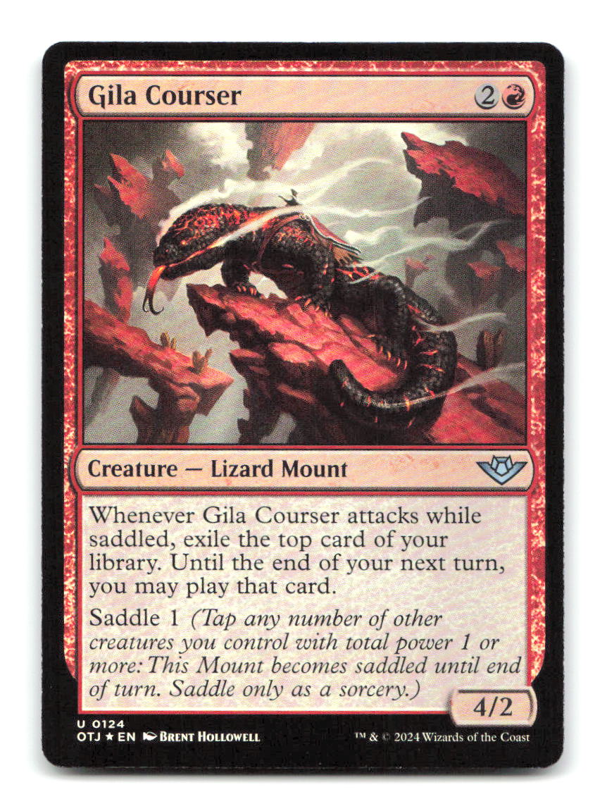 Gila Courser 124 OTJ Magic: The Gathering Foil NM