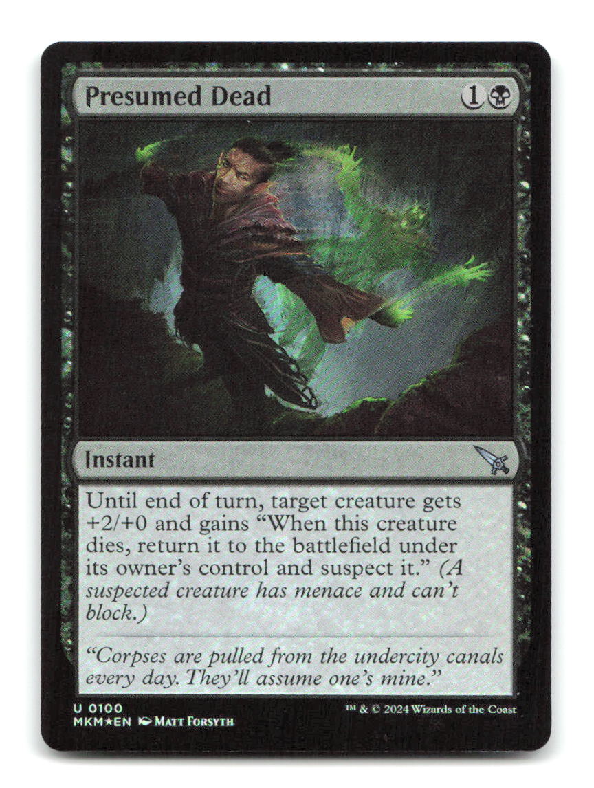 Presumed Dead 100 MKM Magic: The Gathering Foil NM