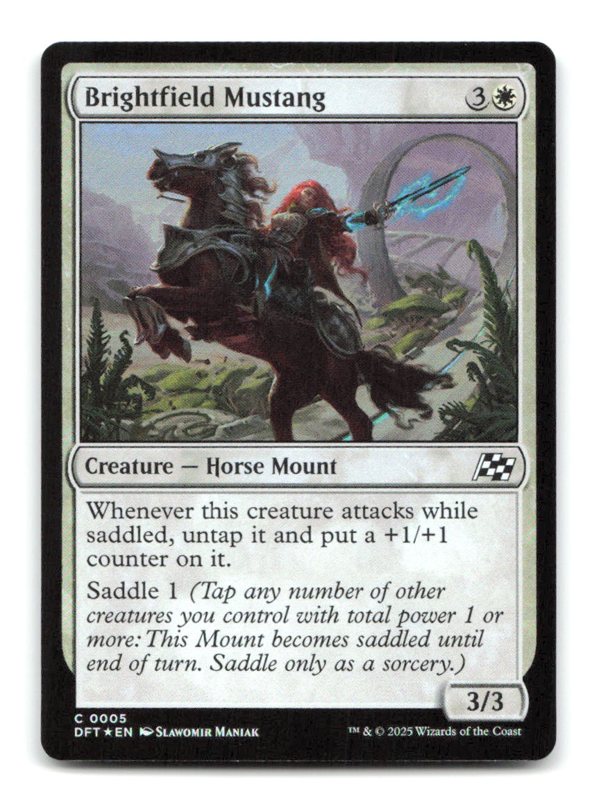 Brightfield Mustang 5 DFT Magic: The Gathering Foil NM