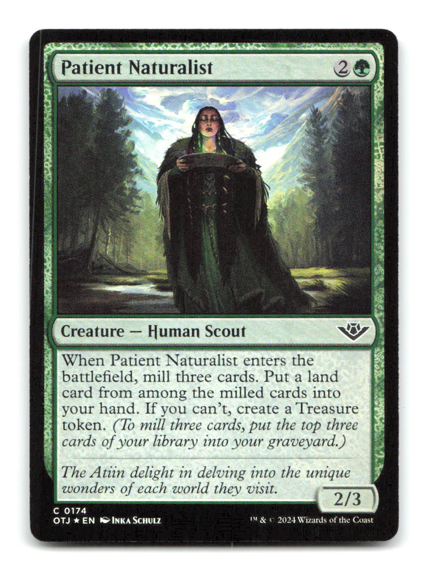 Patient Naturalist 174 OTJ Magic: The Gathering Foil NM