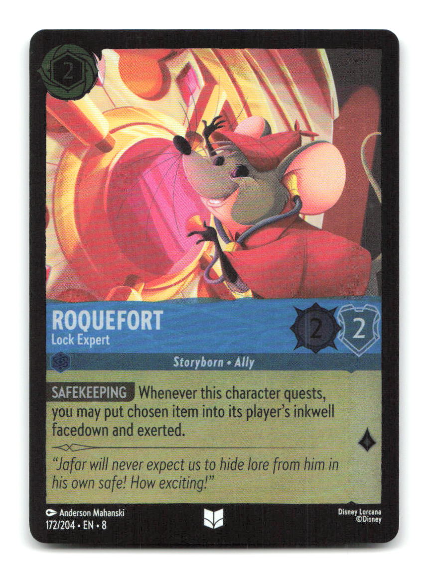 Roquefort - Lock Expert 172/204 8 Lorcana Cold Foil NM