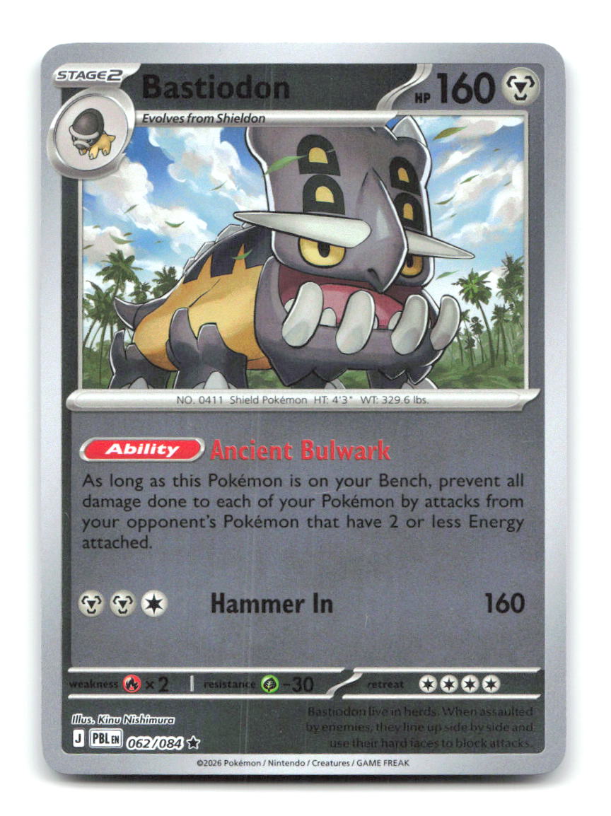 Bastiodon 062/084 ME05 Pokemon Reverse Holo NM