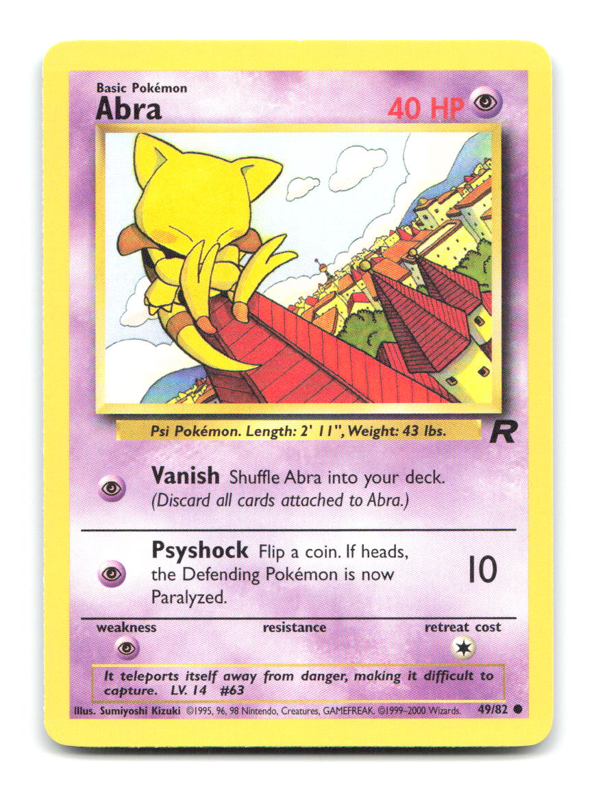 Abra 49/82 TR Pokemon Unlimited LP