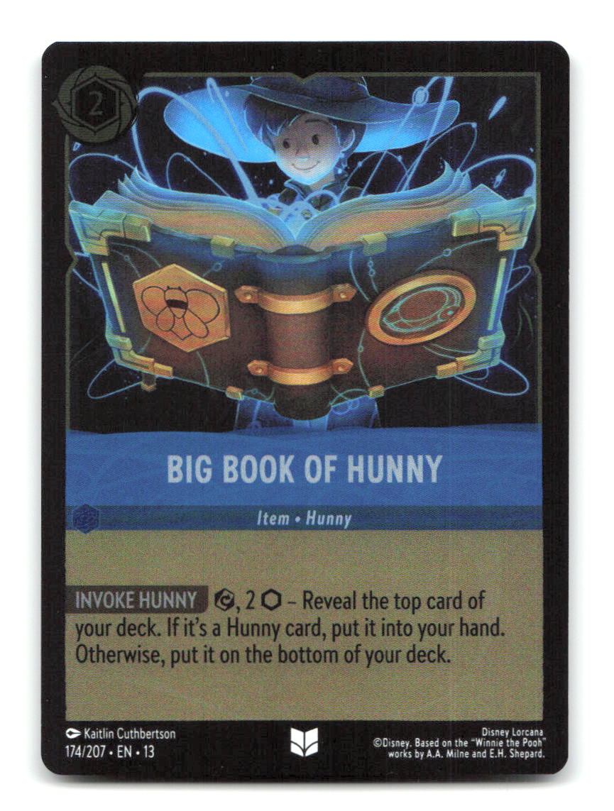 Big Book of Hunny 174/204 13 Lorcana Cold Foil NM
