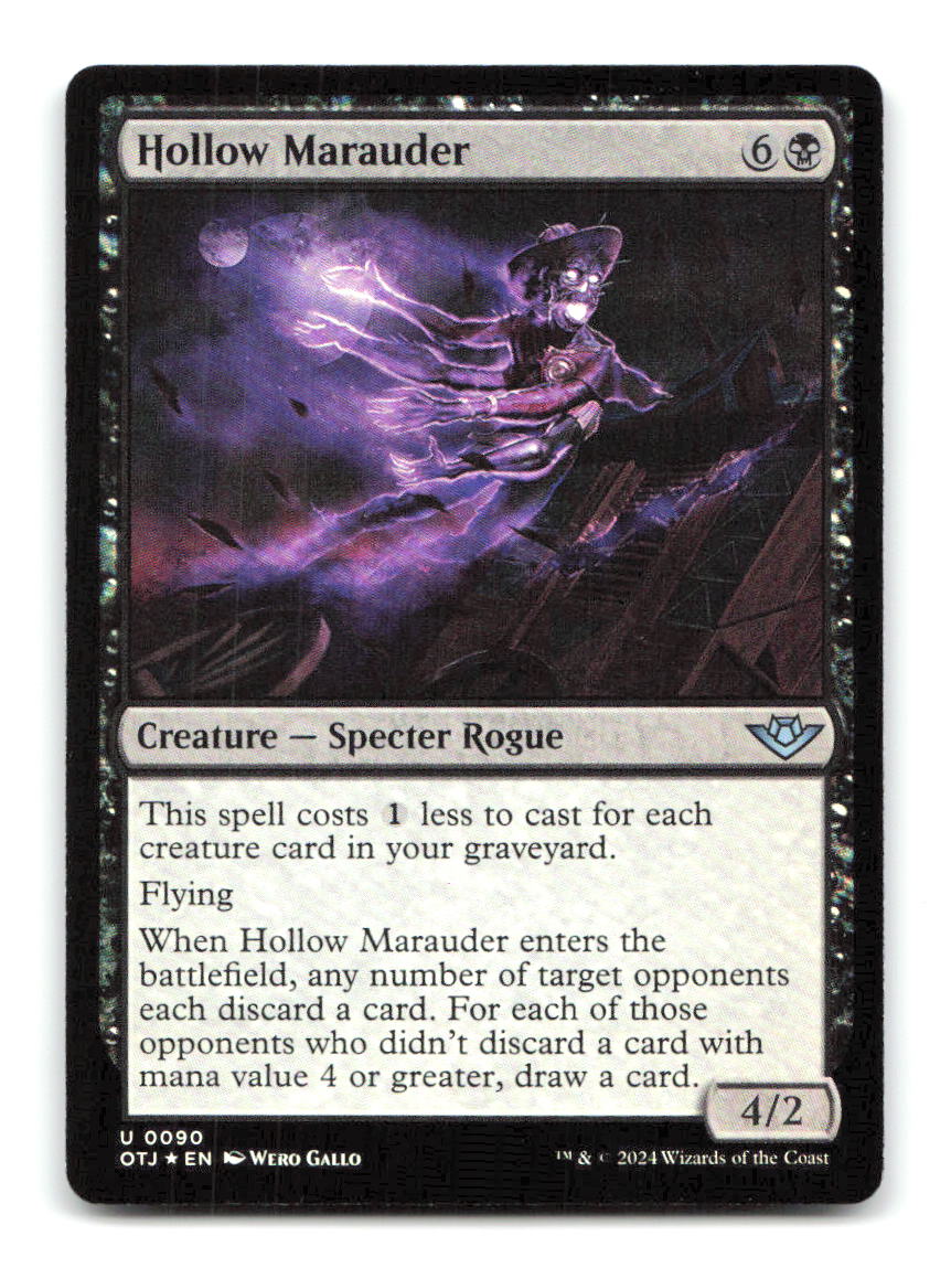 Hollow Marauder 90 OTJ Magic: The Gathering Foil NM