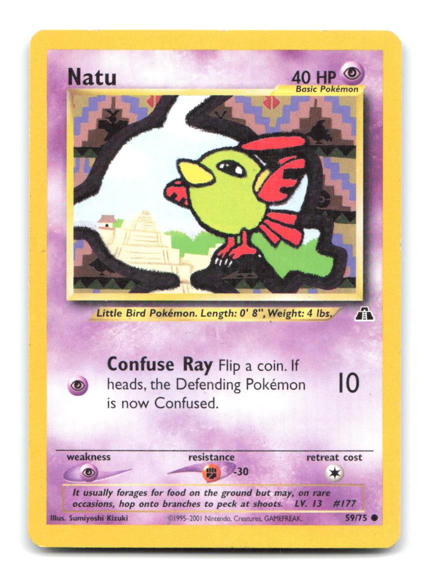 Natu 59/75 N2 Pokemon Unlimited HP