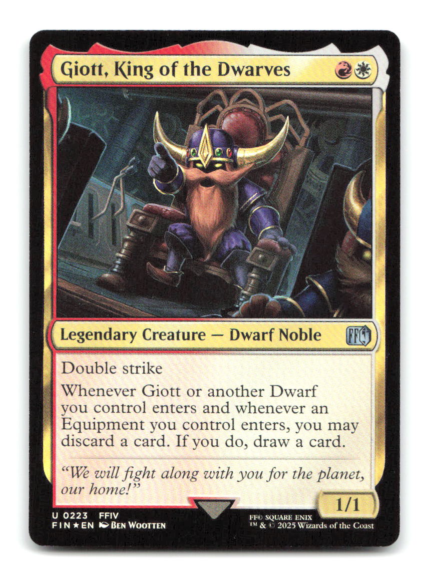 Giott, King of the Dwarves 223 FIN Magic: The Gathering Foil NM